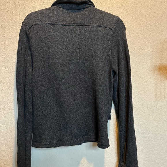 CAbi Gray Blazer Asymmetrical Zip-Up Jacket - Picture 3 of 8